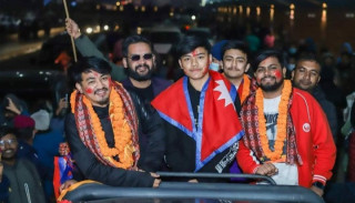 मेयर बालेन शाहको साथमा पब्जी खेलाडीहरुलाई एयरपोर्टमा भव्य स्वागत