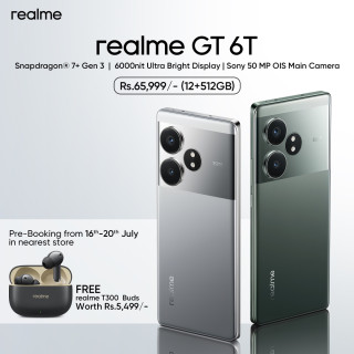 रियलमीको टप पर्फर्मिङ ट्रायो भएको जिटि सिक्स टि (realme GT 6T) नेपाली बजारमा आउँदै