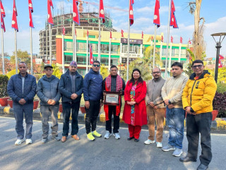 एमालेका नवनिर्वाचित केन्द्रीय सदस्य भोलानाथ पोखरेललाई स्थानीय तह कर्मचारी संघ, नेपालको सम्मान