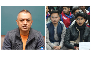 जेनजी अगुवा किरण - ढुङ्गानाकै धारमा कांग्रेस महामन्त्री गगन थापा