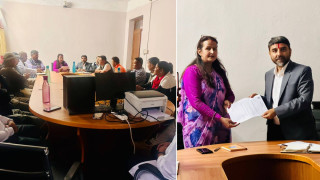 आँपपिपल अस्पताल निरीक्षण गर्न पुगे महामन्त्री बुर्लाकोटी, उपकरण र पूर्वाधार सुधारको माग