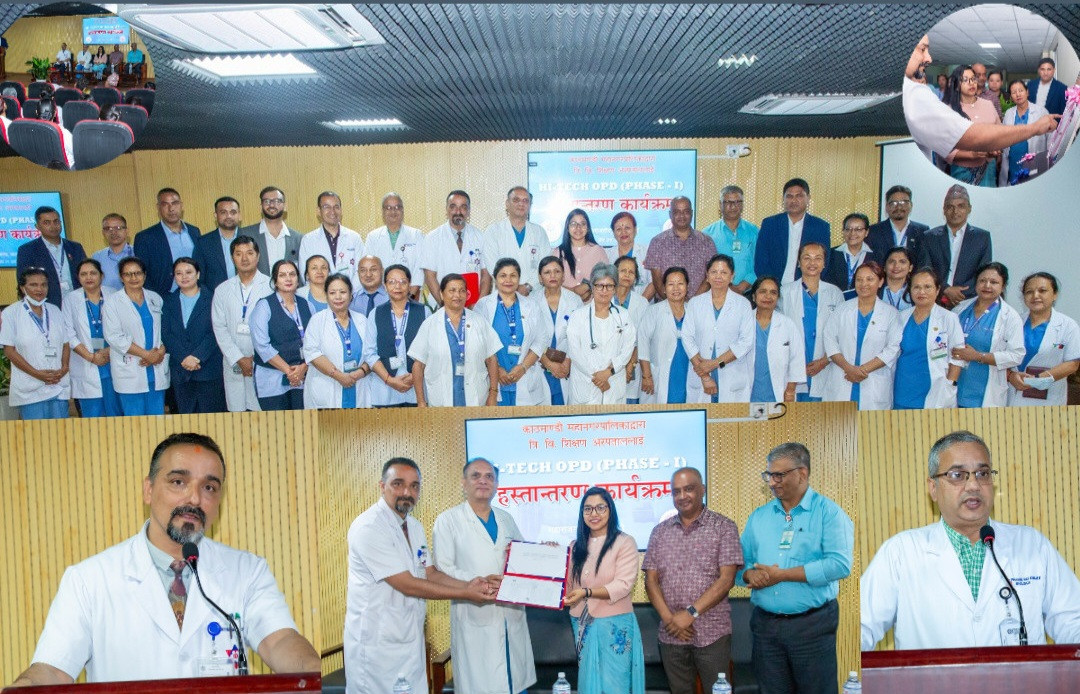 शिक्षण अस्पताललाई काठमाडौं महानगरको १ करोड ७० लाख बराबरका स्वास्थ्य उपकरण सहयोग