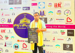 Power News Express Editor-in-Chief Arbindra Gautam honored with ‘National Ratna Samman-2083’