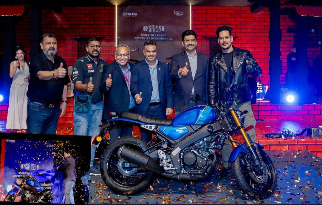 YAMAHA UNVEILS NEW BLUE COLOR FOR XSR 155 AT YAMAHA BLUE FEST IN BHRIKUTIMANDAP