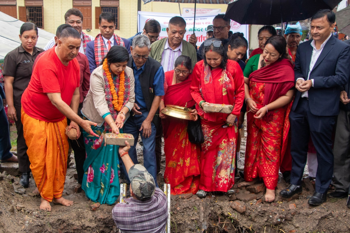 ८ करोड १५ लाख लागतमा निर्माण हुँदै नन्दीकेशर सत्तल : कार्यवाहक प्रमुख डंगोलबाट शिलान्यास