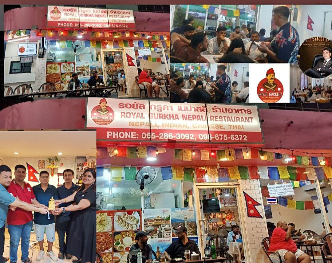 थाइल्याण्डमा नेपाली पहिचान बोकेको ‘Royal Gorkha Nepali Restaurant’, हिराकाजी श्रेष्ठको नेपालीपन