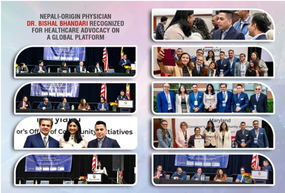 Nepali-Origin Physician Dr. Bishal Bhandari Recognized for Healthcare Advocacy on a Global Platform