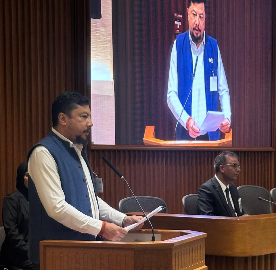 बैंककमा ऊर्जामन्त्री श्रेष्ठको सम्बोधन: 'हाम्रा हिमाल जोगाउन विश्वले सहकार्य गरोस्'